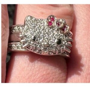 HSN Dominique hello kitty ring set